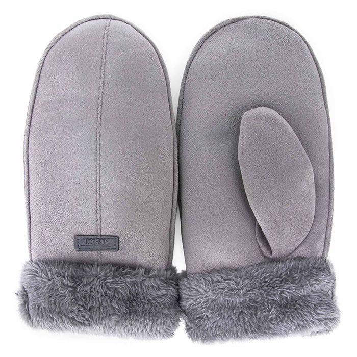 Серые рукавицы Respect RSPM35-9