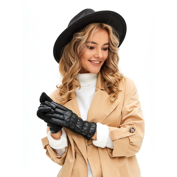 Чёрные перчатки Respect RSPDF10-1