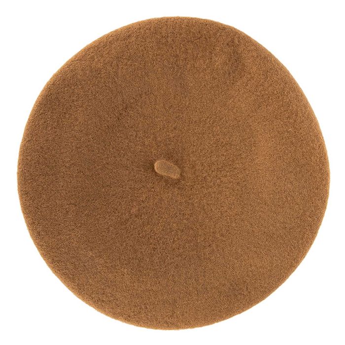 Коричневый берет Dispacci 2330_Sand