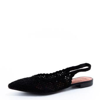 Чёрные туфли с открытой пяткой Respect