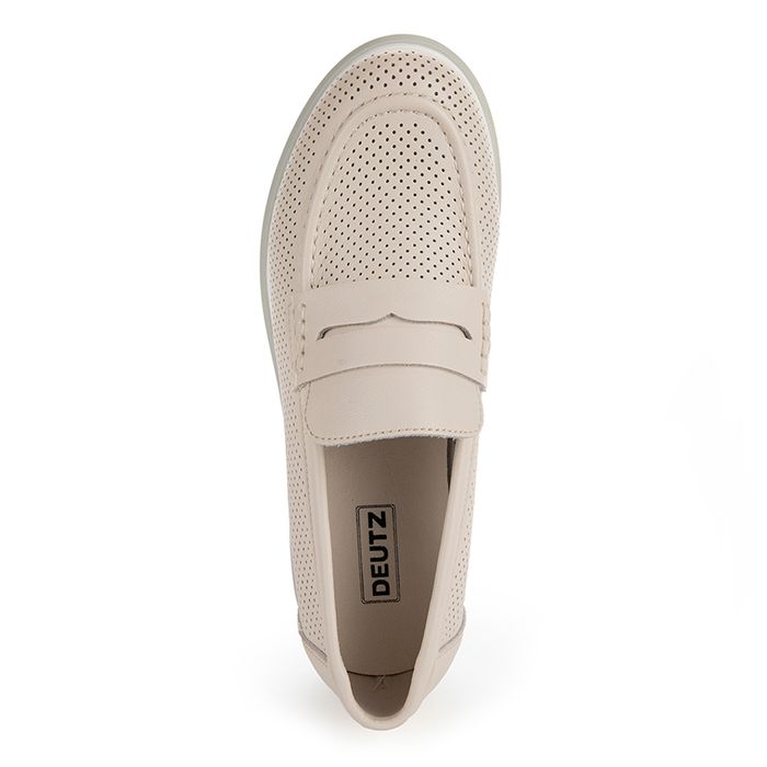 Бежевые лоферы Deutz DE13852-WB