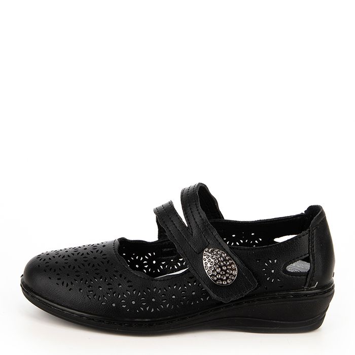 Чёрные туфли закрытые der Spur AX120_01_01_SK K