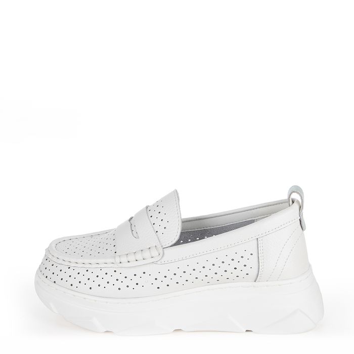 Der Spur ақ лоферлері XH031_02_06_SK K