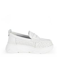 Der Spur ақ лоферлері XH031_02_06_SK K