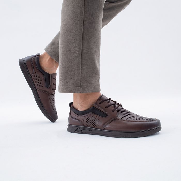 El Tempo қоңыр жартылай бәтеңкелері FL593_D2303-3_BROWN