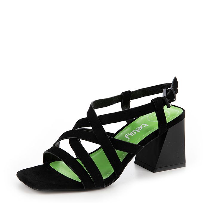 Betsy қара босоножкалары