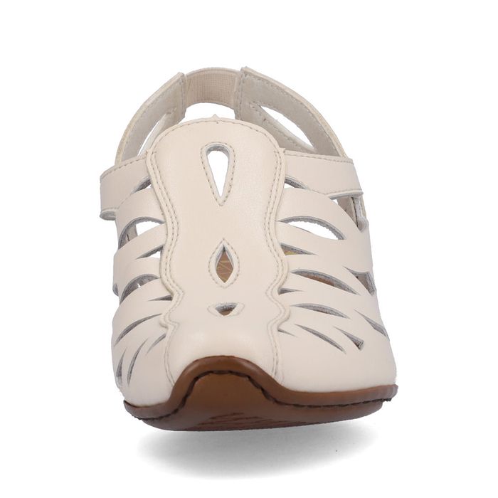 Бежевые туфли с открытой пяткой Rieker 43779-60