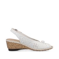 Rieker ақ туфлиөкшесі ашық и носком 66176-81