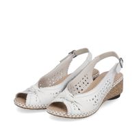 Rieker ақ туфлиөкшесі ашық и носком 66176-81