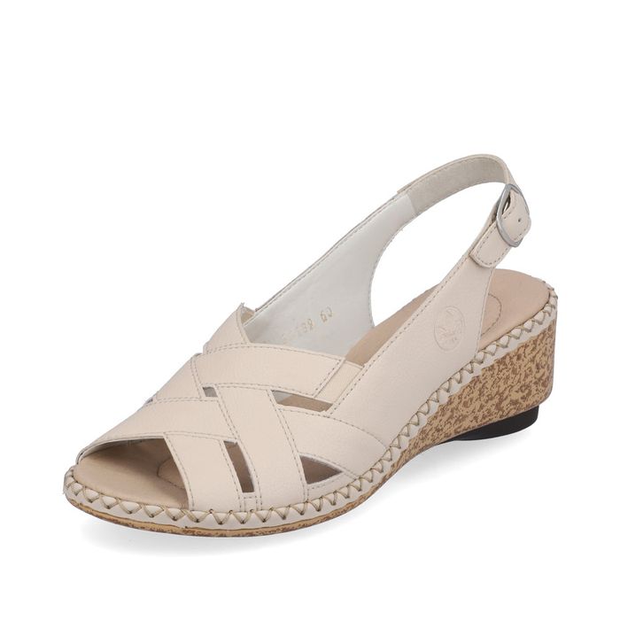 Rieker сарғыш туфлиөкшесі ашық и носком 66189-60