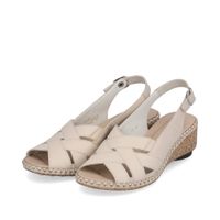 Rieker сарғыш туфлиөкшесі ашық и носком 66189-60