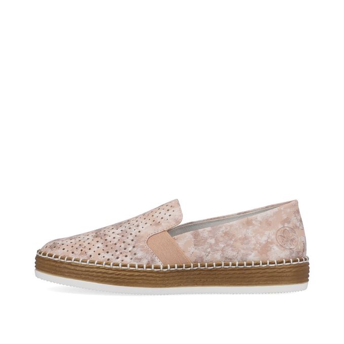 Rieker қызғылт эспадрильдері