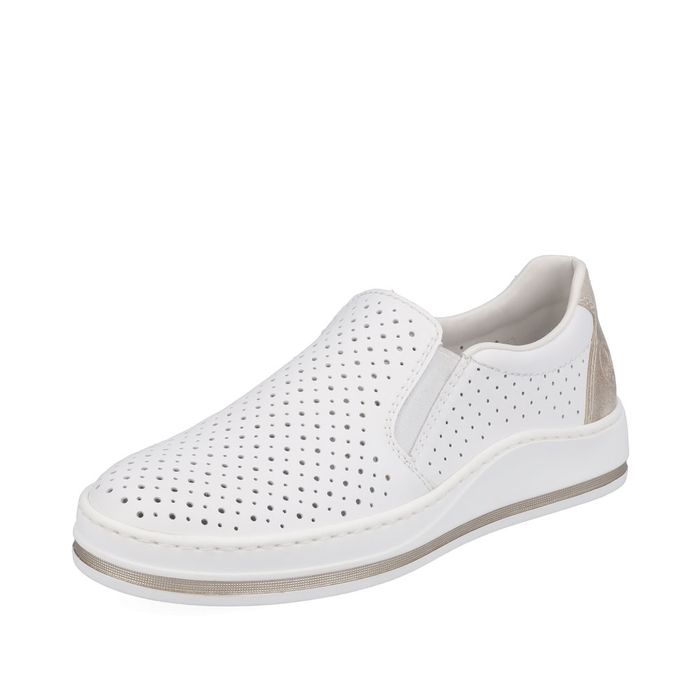 Rieker ақ слипондары M5950-80