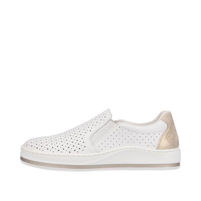 Rieker ақ слипондары M5950-80