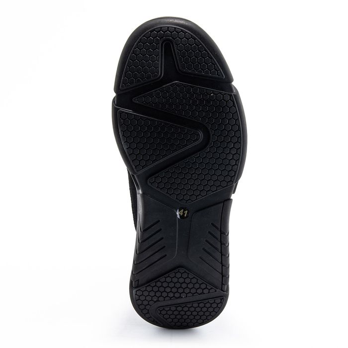 Baden қара үрілген аяқ киімі LK091-010