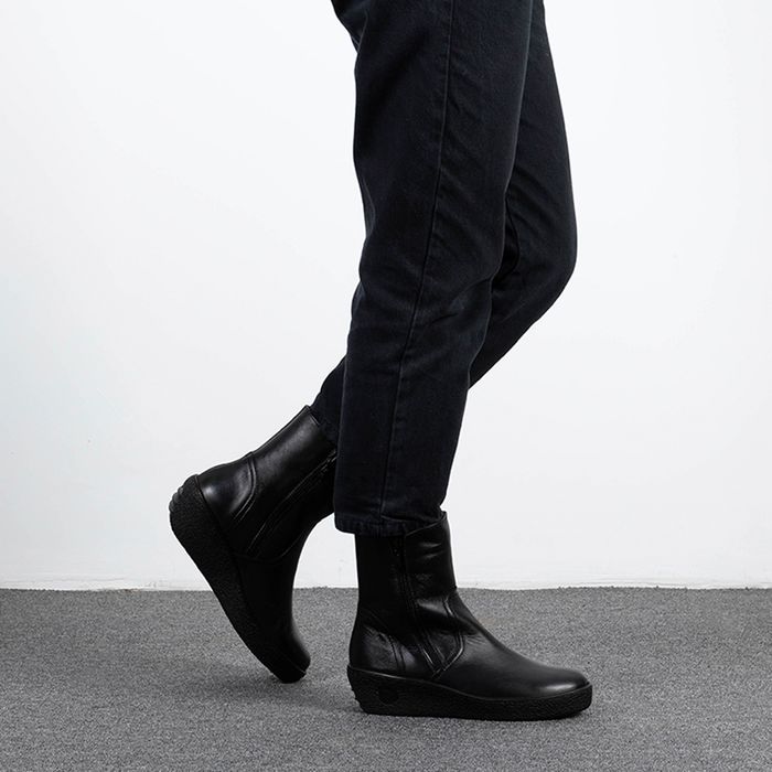 Чёрные полусапоги Francesco Donni F4F1 4M908-02U42