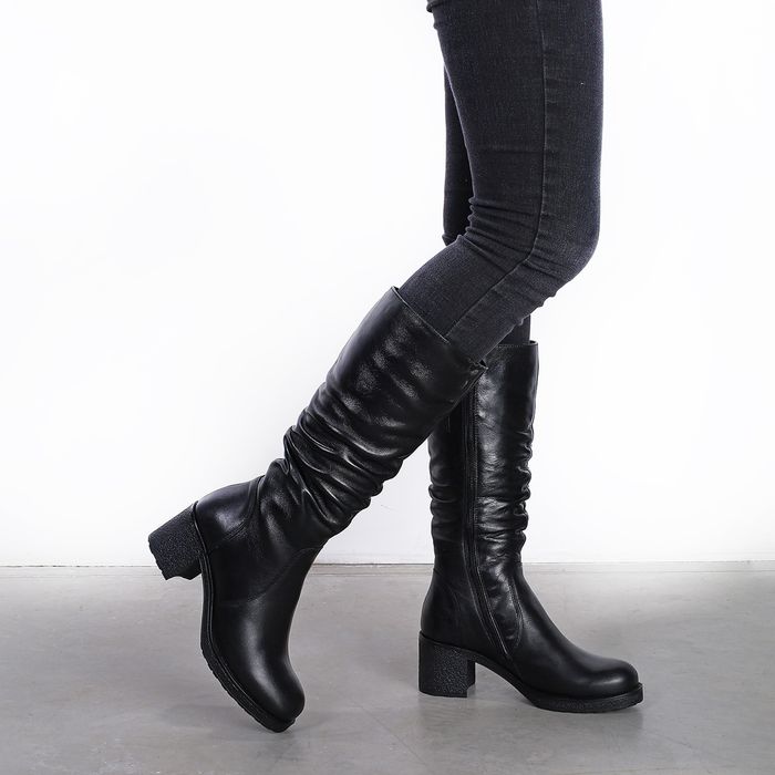 Francesco Donni қара етіктері F1F1 QC729-02U08