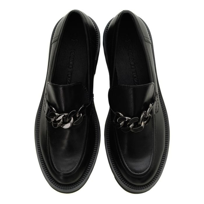 Marco Tozzi қара лоферлері 2-2-24708-41-001/201