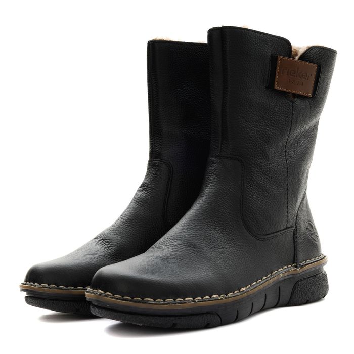 Rieker қара жартылай етіктері 73350-00