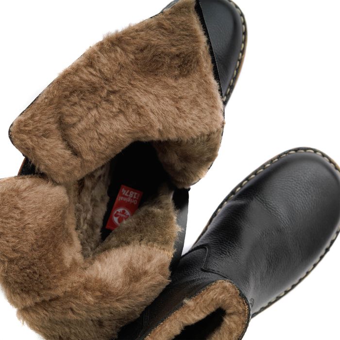 Rieker қара жартылай етіктері 73350-00