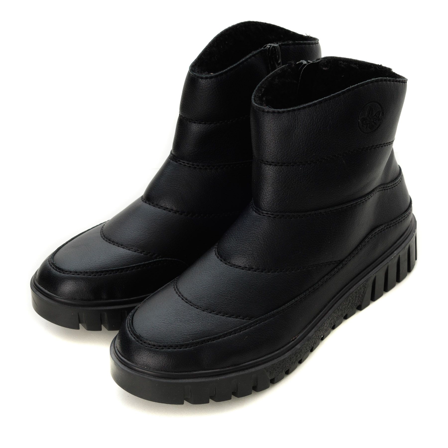 Rieker қара үрілген аяқ киімі Y3460-00
