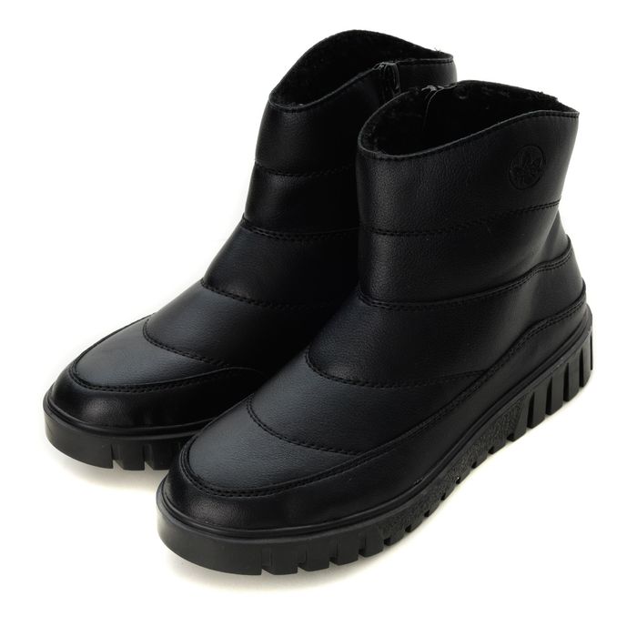 Rieker қара үрілген аяқ киімі Y3460-00