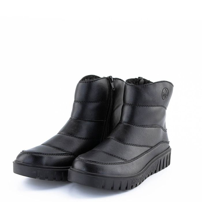 Rieker қара үрілген аяқ киімі Y3460-00