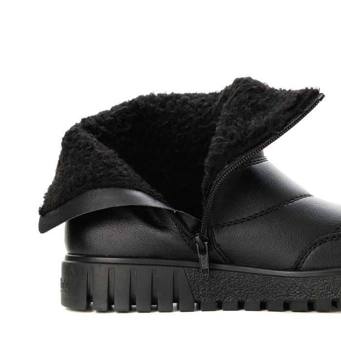 Rieker қара үрілген аяқ киімі Y3460-00