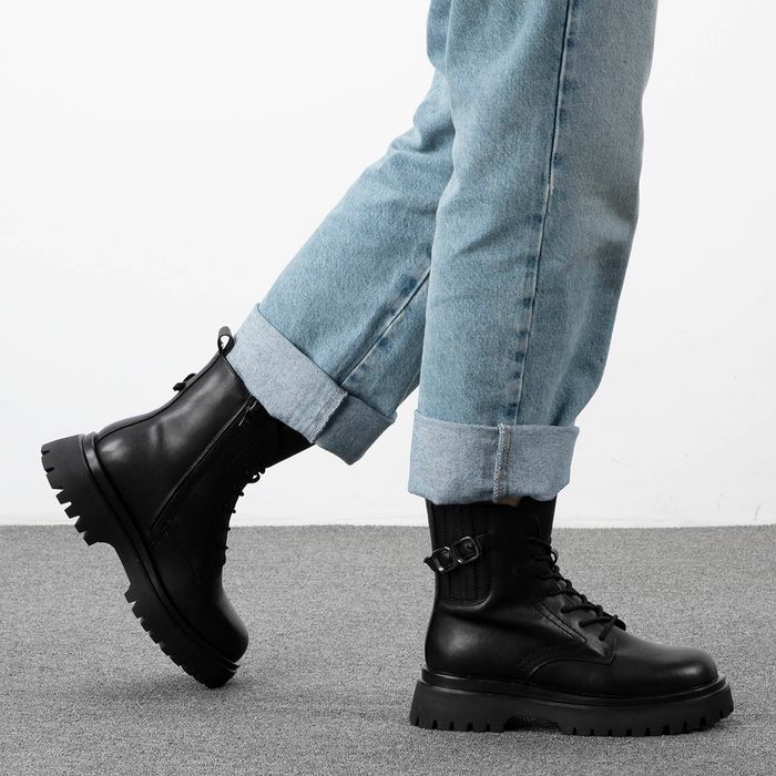 Чёрные берцы Deutz DE15815-WN