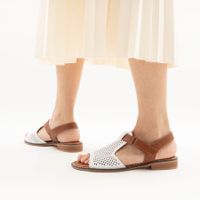 Respect ақ туфлиөкшесі ашық и носком EV009-010