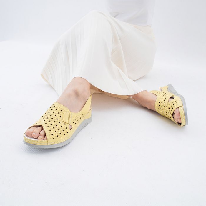 Respect сары туфлиөкшесі ашық и носком FB263-011