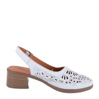 Белые туфли с открытой пяткой Respect HX067-130