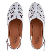 Белые туфли с открытой пяткой Respect HX067-130