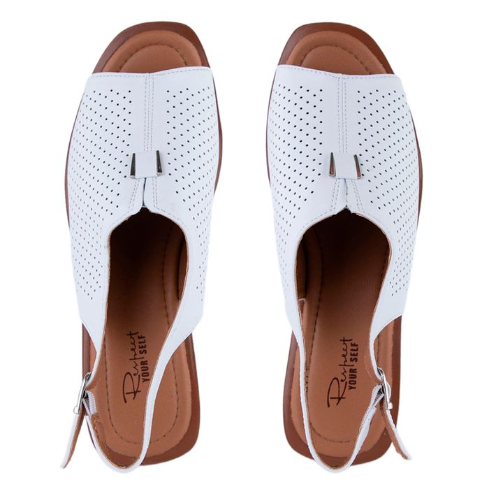 Respect ақ туфлиөкшесі ашық и носком NU642-011