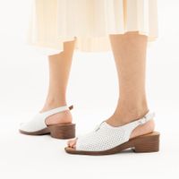 Respect ақ туфлиөкшесі ашық и носком NU642-011