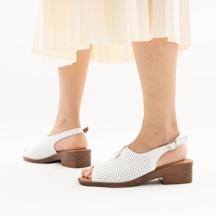 Respect ақ туфлиөкшесі ашық и носком NU642-011