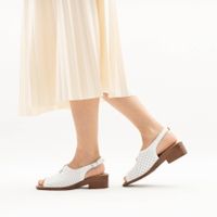 Respect ақ туфлиөкшесі ашық и носком NU642-011