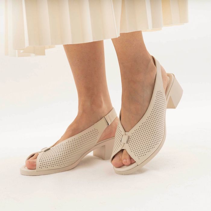 Der Spur ақ туфлиөкшесі ашық и носком MY186_01_19_SP