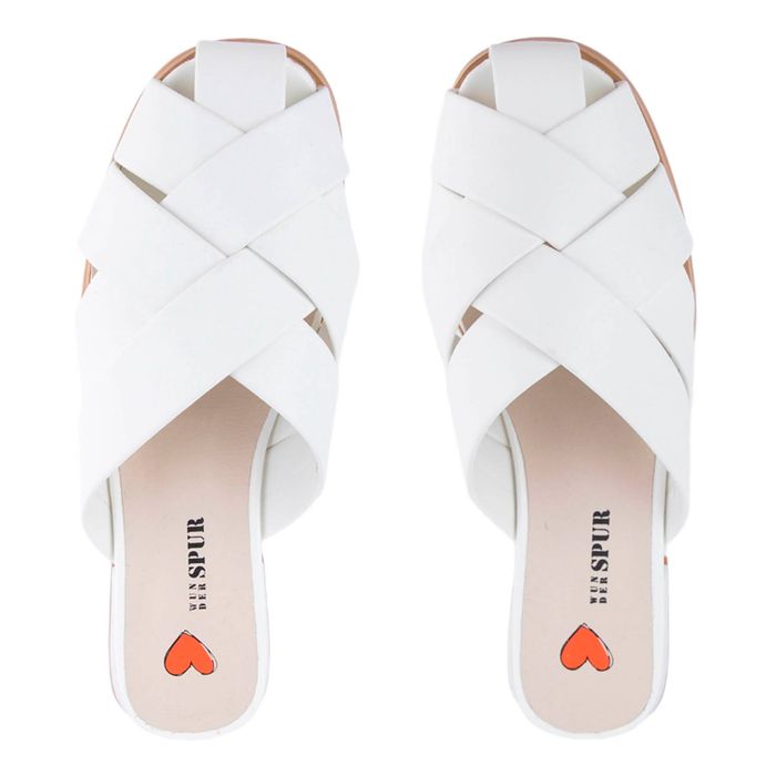 Белые пантолеты на каблуке der Spur MY241_01_06_SK