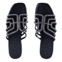 Серые пантолеты на каблуке Oh! My sandals 5326_silver