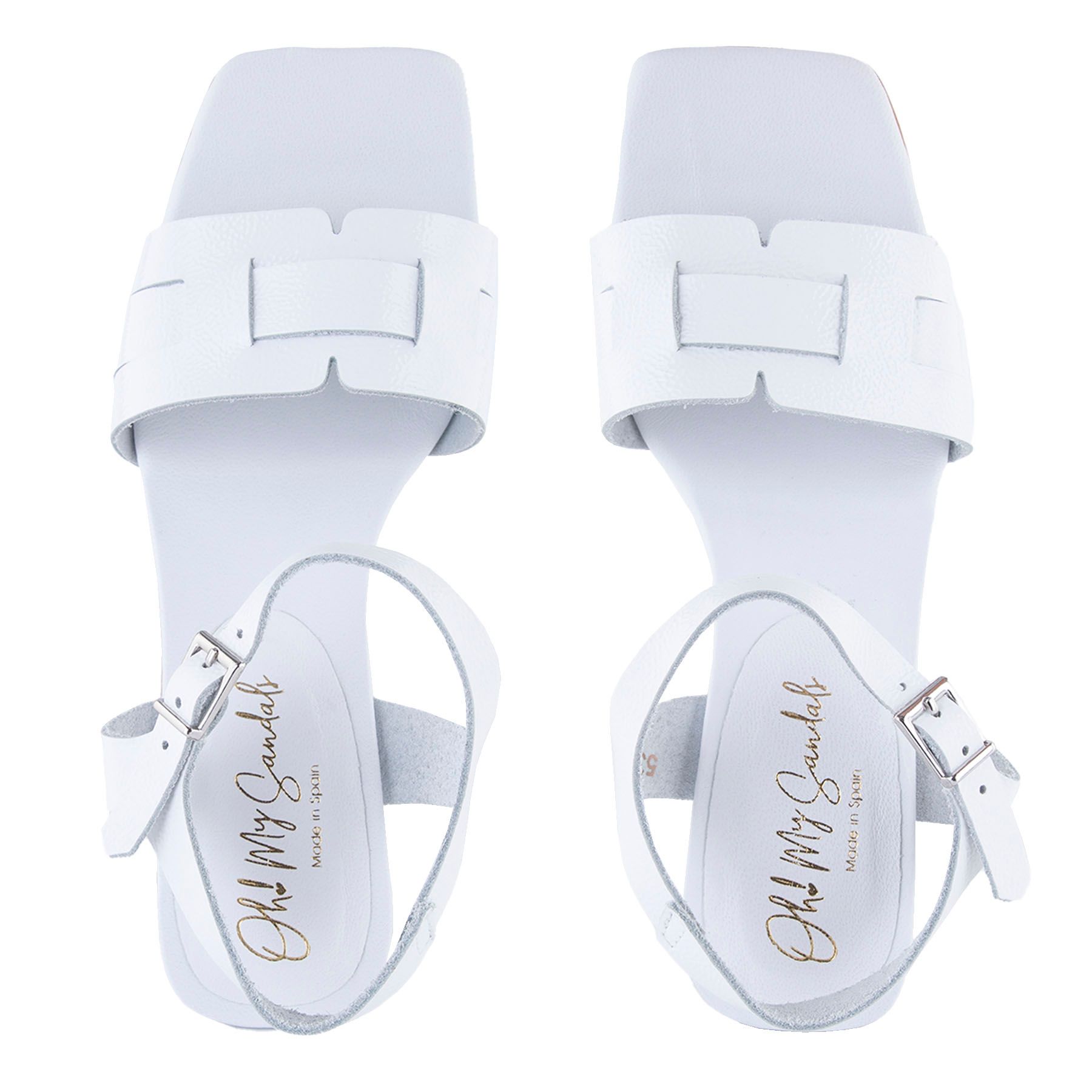 Белые босоножки Oh! My sandals 5360_white