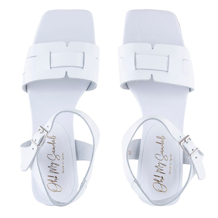 Белые босоножки Oh! My sandals 5360_white