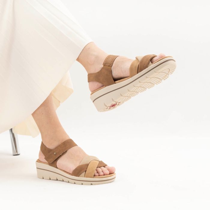 Relife қызғылт-сары сары ашық туфліктері 4717-21701-16-CAMEL