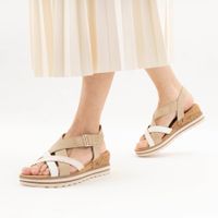 Бежевые открытые туфли Relife 4887-22702-09-BEIGE