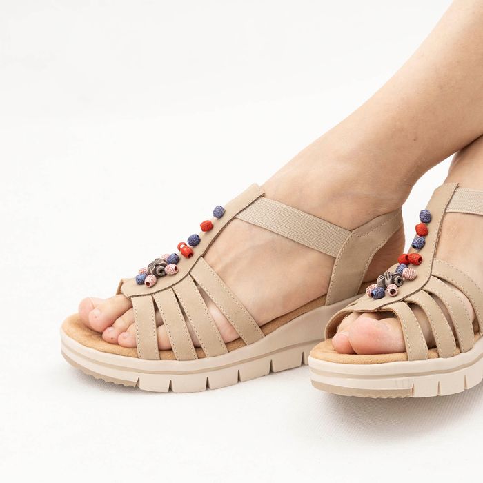 Бежевые открытые туфли Relife 4887-23706-09