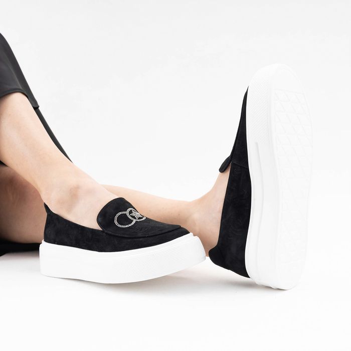 CorsoComo қара лоферлері CC16283-WL