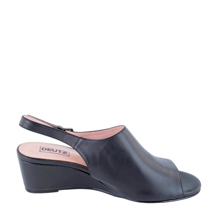 Deutz қара туфлиөкшесі ашық и носком DE16825-WB