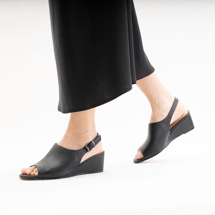 Deutz қара туфлиөкшесі ашық и носком DE16825-WB