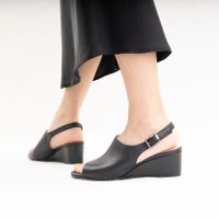 Deutz қара туфлиөкшесі ашық и носком DE16825-WB