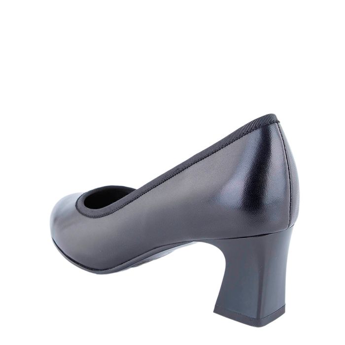 Deutz қара биік өкшелі туфлилері DE16835-WL